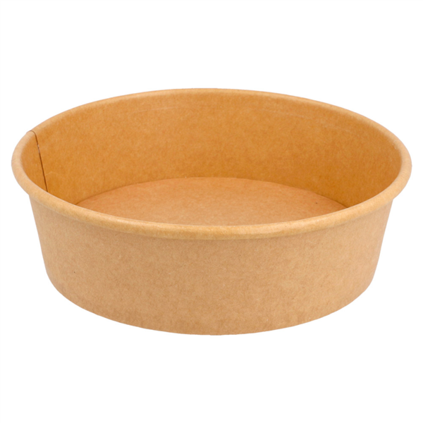 [212.99] Ensaladeras 500 Ml 300 + 18 Pe G/M2 Ø15/12,8X4,5 Cm Natural Kraft (300 Unid.)