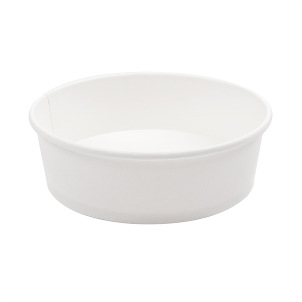 [226.31] ENSALADERAS 500 ML - 16,6 oz 300 + 18 PE G/M2 Ø15/12,8x4,5 CM BLANCO CARTÓN (300 UNID.)