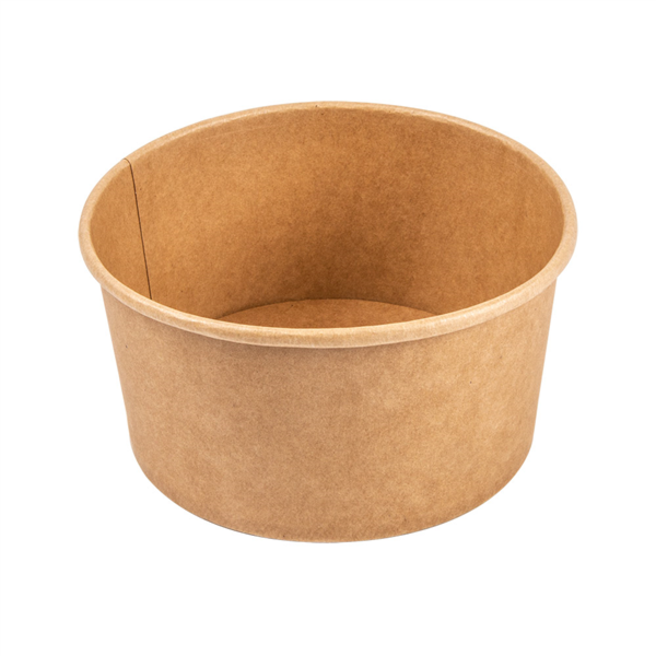 [226.64] Ensaladeras 1000 Ml - 33,3 Oz 300 + 18 Pe G/M2 Ø15/12,9X8 Cm Natural Kraft (300 Unid.)