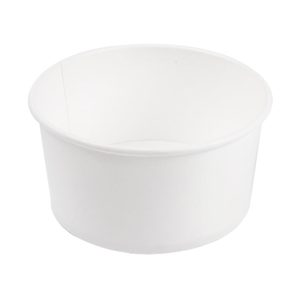 [226.35] ENSALADERAS 1000 ML - 33,3 oz 300 + 18 PE G/M2 Ø15/12,8x6 CM BLANCO CARTÓN (300 UNID.)
