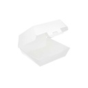 CONCHAS HAMBURGUESA 'THEPACK' 230 G/M2 13x12,5x6,2 CM (S) BLANCO CARTÓN ONDULADO NANO-MICRO (450 UNID.)