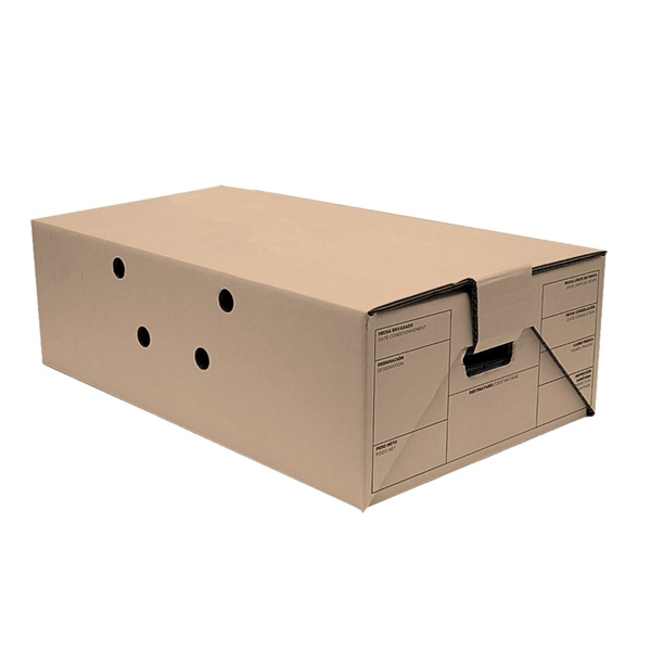 [262.84] Cajas De Transporte 59,5X37X19 Cm Natural Cartón (15 Unid.)