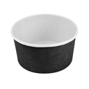 ENSALADERAS 1000 ML - 33,3 oz 300 + 18 PE G/M2 Ø15/12,8x6 CM NEGRO CARTÓN (300 UNID.)