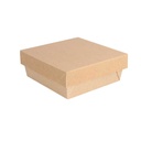 Cajitas+Tapas 'Thepack' 500 Ml 220 G/M2 + 12Pp 12X12X5 Cm Natural Cartón Ondulado Nano-Micro (250 Unid.)