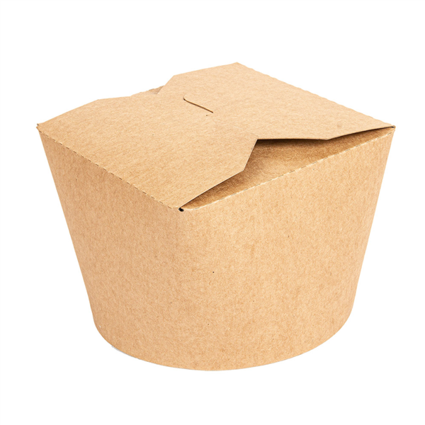 Envases Para Ensaladas 1000 Ml 275 + 25 Pe G/M2 Ø12,3X8,5 Cm Natural Kraft (300 Unid.)