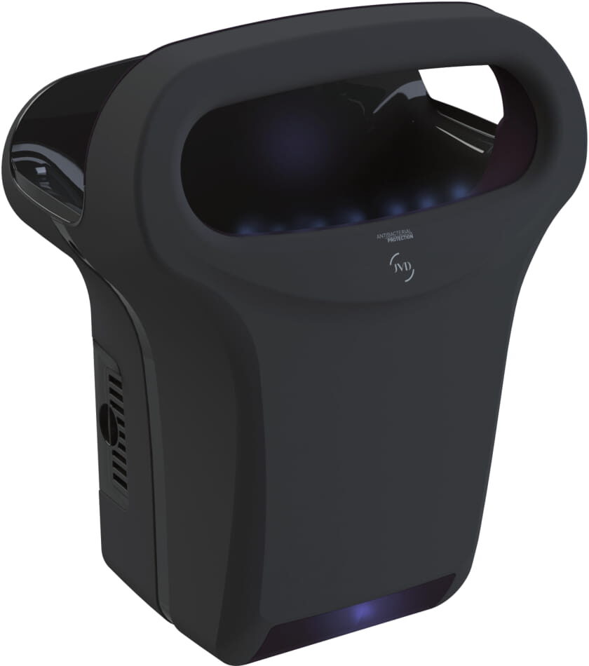 [8111602] Secamanos Aire Forzado Expair 1.000w. Aluminio Negro
