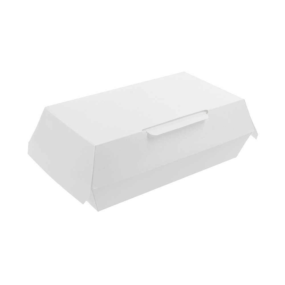 [235.04] Cajas "Lunch Box" 'Thepack' 230 G/M2 19,5X11,5X6,5 Cm Blanco Cartón Ondulado Nano-Micro (300 Unid.)