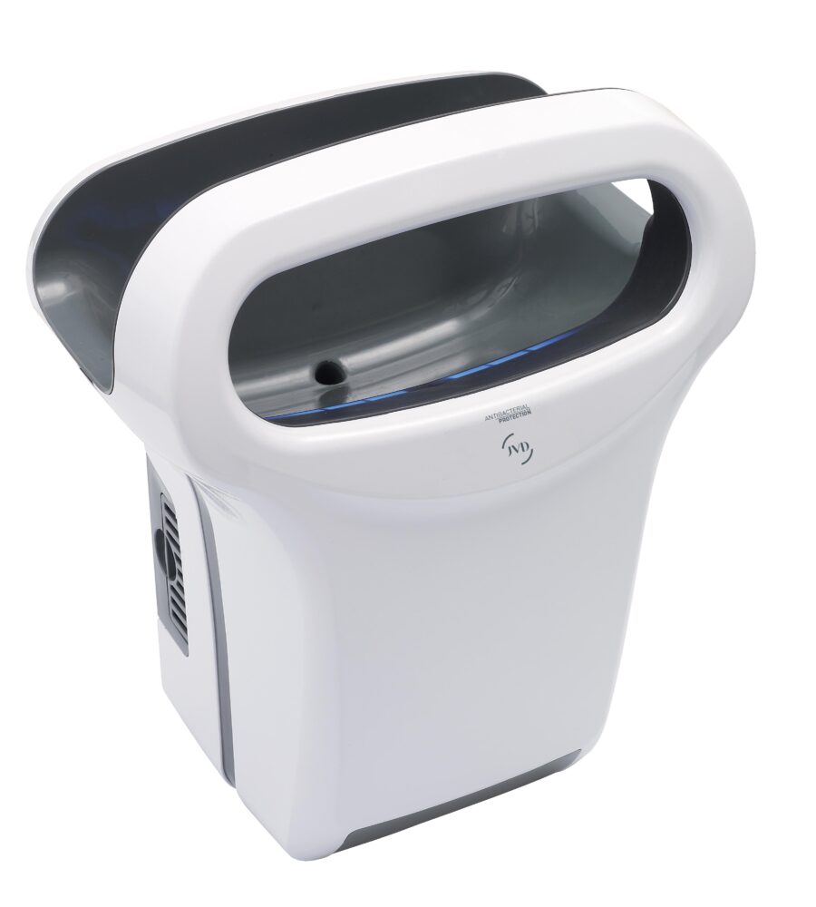 Secamanos Aire Forzado Expair 1.000 W. Aluminio Blanco