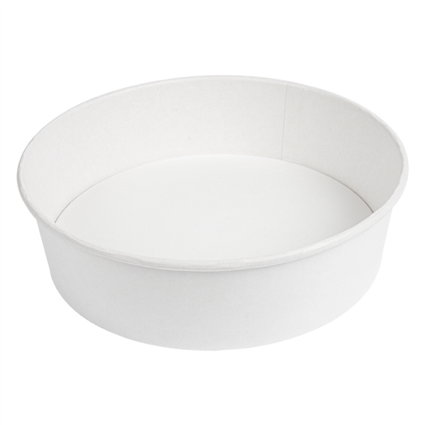 [258.96] ENSALADERAS 950 ML 240 + 18 PE G/M2 Ø 18,7/16,5x5,4 CM BLANCO CARTÓN (300 UNID.)