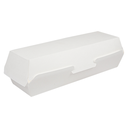 CONCHAS "HOT DOG" 'THEPACK' 230 G/M2 23,2x9x6,3 CM BLANCO CARTÓN ONDULADO NANO-MICRO (450 UNID.)