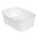 CONTENEDORES RECTANGULARES 750 ML 320 + 26 PE G/M2 17,3x12,3x5,7 CM BLANCO KRAFT (300 UNID.)