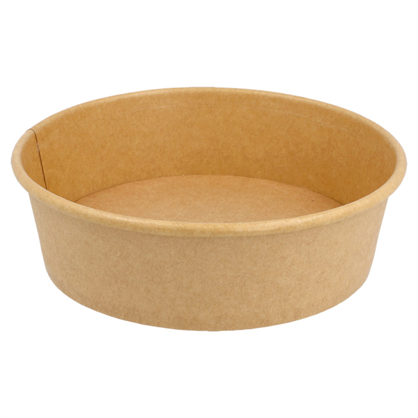 [240.05] ENSALADERAS 1300 ML 340 + 18 PE G/M2 Ø 18,7/16x7 CM NATURAL KRAFT (300 UNID.)