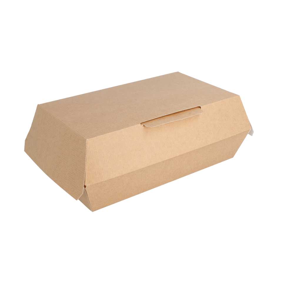 [235.06] CAJAS "LUNCH BOX" 'THEPACK' 220 G/M2 22x13x7,5 CM NATURAL CARTÓN ONDULADO NANO-MICRO (300 UNID.)