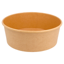 ENSALADERAS 1300 ML - 43,3 oz 320 + 18 PE G/M2 Ø 18,4/16x6,6 CM NATURAL KRAFT (300 UNID.)