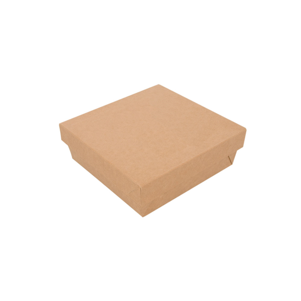 [256.08] Cajitas+Tapas 'Thepack' 750 Ml 220 G/M2 + 12Pp 14X14X5 Cm Natural Cartón Ondulado Nano-Micro (250 Unid.)