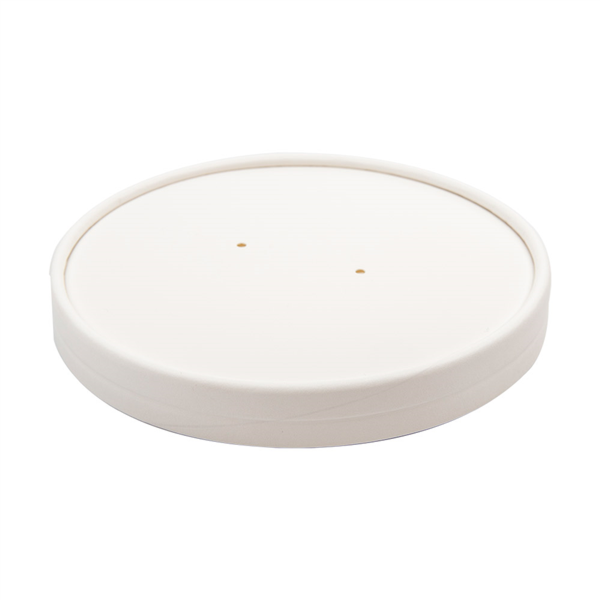 [228.36] TAPAS PARA TARRINAS 228.34 780 ML - 26 oz 560 G/M2 + PE Ø15 CM BLANCO CARTÓN (250 UNID.)