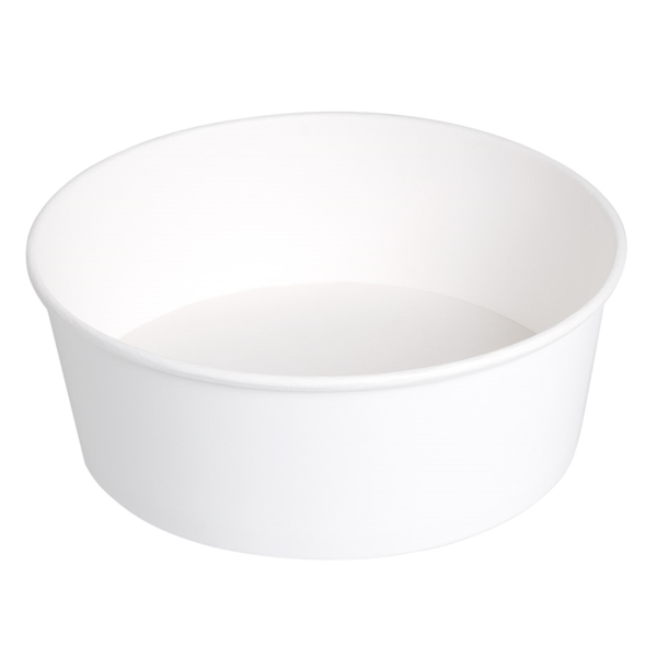 [240.11] Ensaladeras 1300 Ml 340 + 18 Pe G/M2 Ø 18,7/16X7 Cm Blanco Cartón (300 Unid.)