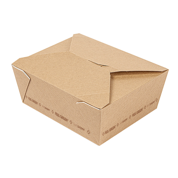 Cajas Americanas Microondables 'Thepack' 1350 Ml 220 G/M2 15,2X12,1X6,5 Cm Natural Cartón Ondulado Nano-Micro (300 Unid.)