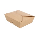 CAJAS AMERICANAS 2 COMPART. 475 + 475 ML 300 + 20 PE G/M2 16,8x13,5x5 CM NATURAL KRAFT (200 UNID.)