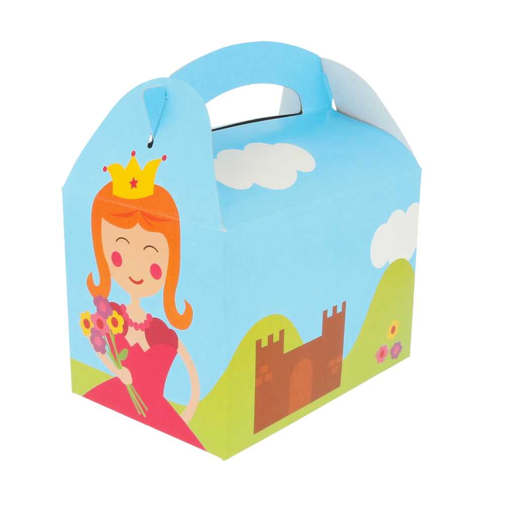 [195.00] Cajas Menu Infantil "Castillo" 320 G/M2 15,50X10,50X17,50 Cm Cuatricromía Cartoncillo (300 Unid.)