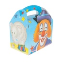 CAJAS MENU INFANTIL "CIRCO" 320 G/M2 15,50x10,50x17,50 CM CUATRICROMÍA CARTONCILLO (300 UNID.)