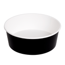 ENSALADERAS 1300 ML 340 + 18 PE G/M2 Ø 18,7/16x7 CM NEGRO CARTÓN (300 UNID.)
