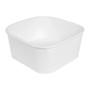CONTENEDORES CUADRADOS 1230 ML 320 + 26 PE G/M2 16,7x16,7x6,6 CM BLANCO KRAFT (300 UNID.)