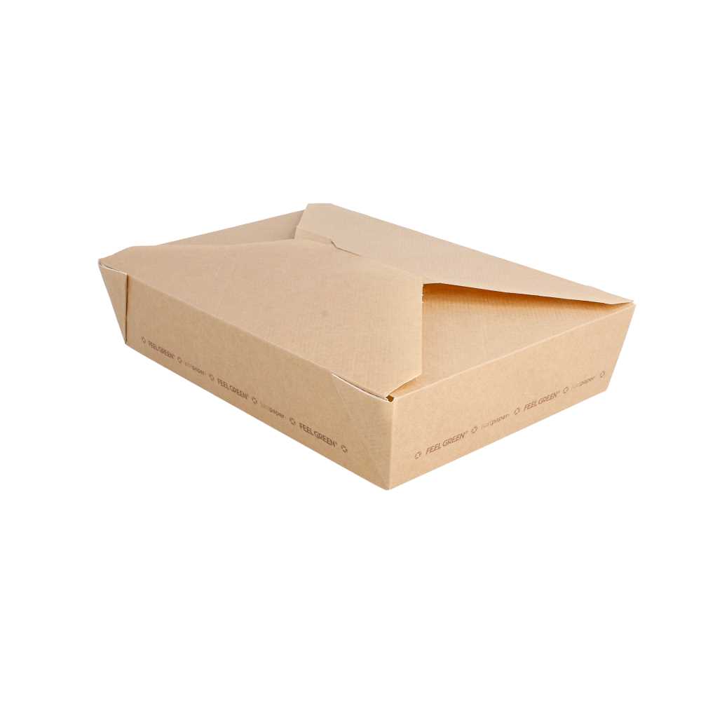 Cajas Americanas Microondables 'Thepack' 1470 Ml 220 G/M2 19,6X14X4,5 Cm Natural Cartón Ondulado Nano-Micro (300 Unid.)