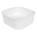CONTENEDORES CUADRADOS 1410 ML 320 + 26 PE G/M2 16,7x16,7x7,5 CM BLANCO KRAFT (300 UNID.)