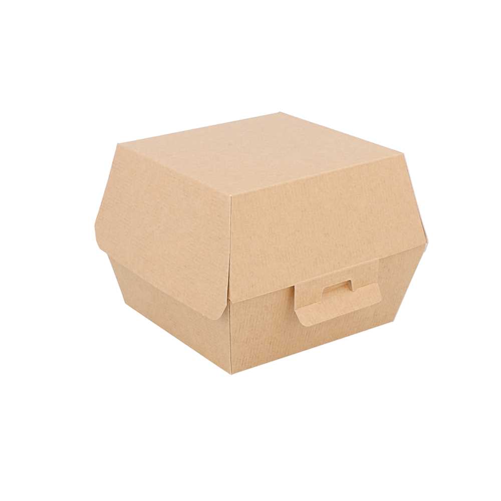 [234.09] CONCHAS HAMBURGUESA 'THEPACK' 220 G/M2 13x12,5x9 CM (M) NATURAL CARTÓN ONDULADO NANO-MICRO (500 UNID.)