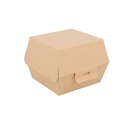 CONCHAS HAMBURGUESA 'THEPACK' 220 G/M2 13x12,5x9 CM (M) NATURAL CARTÓN ONDULADO NANO-MICRO (500 UNID.)