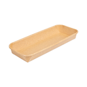 Recipientes Para "Sushi" 20Pe + 280 +16Pe G/M2 22,1X9,1X2,4 Cm Natural Kraft (600 Unid.)