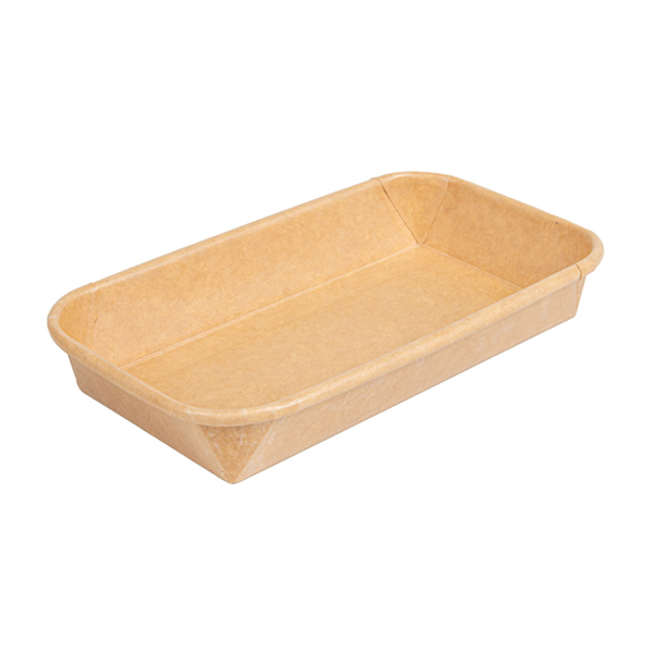 RECIPIENTES PARA "SUSHI" 20PE + 280 +16PE G/M2 16x9,1x2,4 CM NATURAL KRAFT (800 UNID.)