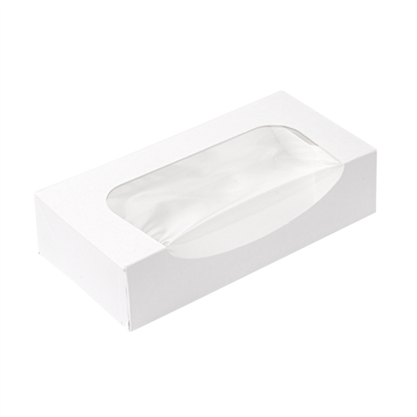 ENVASES SUSHI+VENTANA 'THEPACK' 230 G/M2 + OPP 19,7x9x4,5 CM BLANCO CARTÓN ONDULADO NANO-MICRO (400 UNID.)