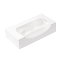 Envases Sushi+Ventana 'Thepack' 230 G/M2 + Opp 19,7X9X4,5 Cm Blanco Cartón Ondulado Nano-Micro (400 Unid.)