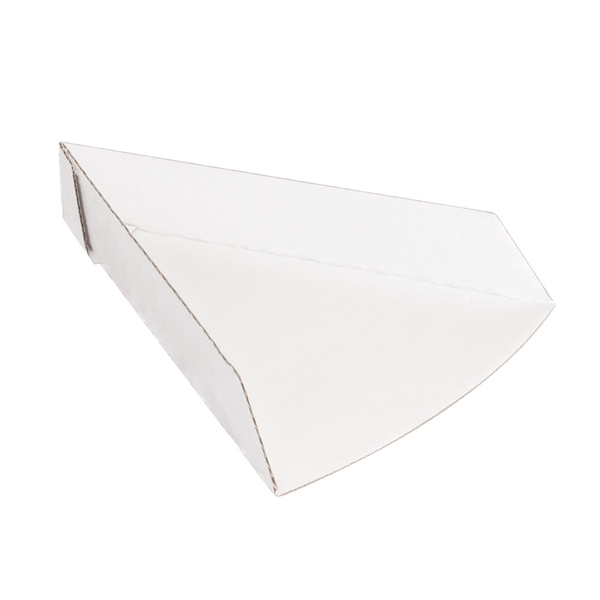 [234.73] PALAS PIZZA TRIANGULARES 'THEPACK' 230 G/M2 21x16,5x3,5 CM BLANCO CARTÓN ONDULADO NANO-MICRO (1200 UNID.)