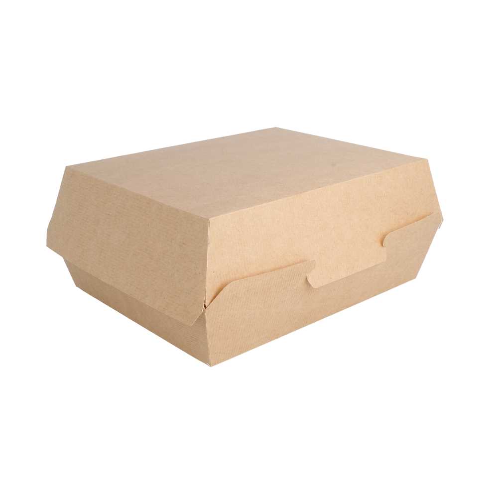 [234.31] CAJAS "LUNCH BOX" 'THEPACK' 220 G/M2 22,5x17x8,5 CM NATURAL CARTÓN ONDULADO NANO-MICRO (300 UNID.)