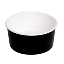 ENSALADERAS 750 ML 320 + 18 PE G/M2 Ø 14,5/12,5x7 CM NEGRO CARTÓN (500 UNID.)