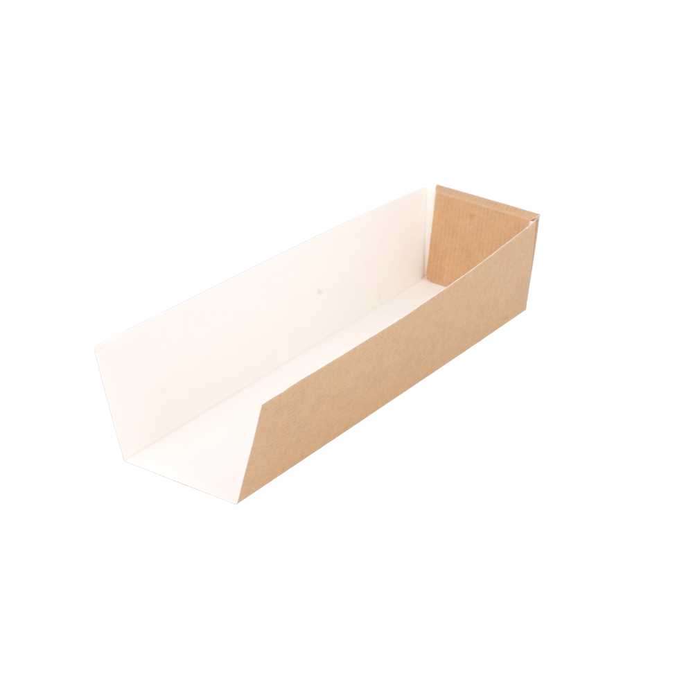 PALAS HOT DOG 'THEPACK' 220 G/M2 4,7x18,2x4 CM NATURAL CARTÓN ONDULADO NANO-MICRO (1200 UNID.)