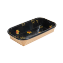 Recipientes Para "Sushi" 20Pe + 280 +16Pe G/M2 14X8X2,4 Cm Negro Kraft (800 Unid.)