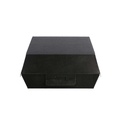 CONCHAS HAMBURGUESA 'THEPACK' 230 G/M2 14,2x13,7x6,1 CM (L) NEGRO CARTÓN ONDULADO NANO-MICRO (500 UNID.)
