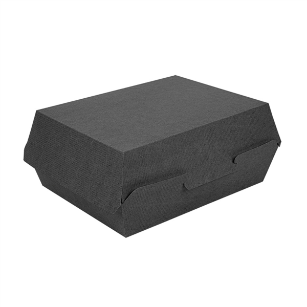 [252.15] Cajas "Lunch Box" 'Thepack' 230 G/M2 22,5X17X8,5 Cm Negro Cartón Ondulado Nano-Micro (300 Unid.)