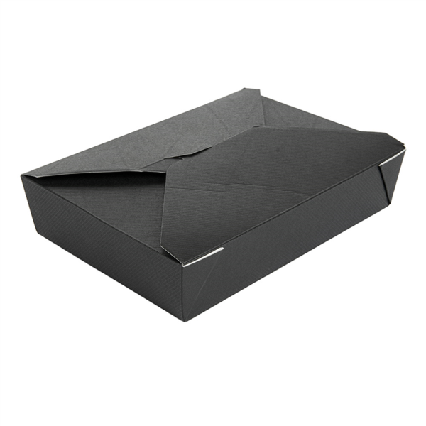 [234.61] CAJAS AMERICANAS MICROONDABLES 'THEPACK' 1470 ML 230 + 12PP G/M2 19,6x14x4,5 CM NEGRO CARTÓN ONDULADO NANO-MICRO (300 UNID.)