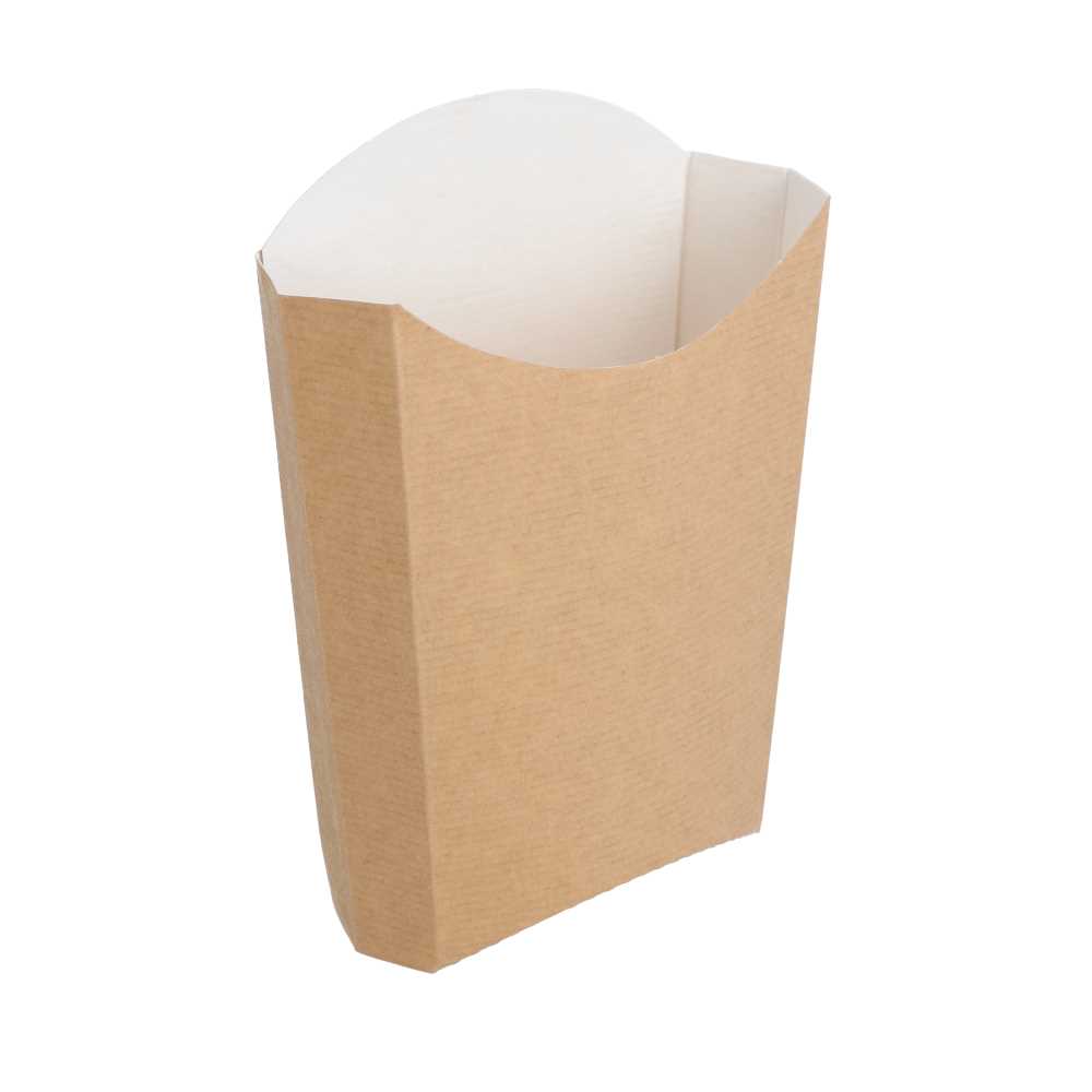 [234.40] Cajetillas Fritas Jumbo 'Thepack' 165 G 220 G/M2 13,5X8,5X16 Cm Natural Cartón Ondulado Nano-Micro (1200 Unid.)