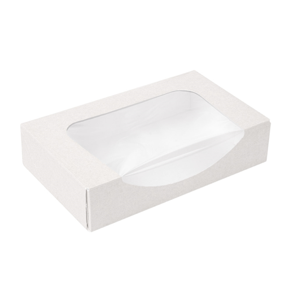 [253.43] ENVASES SUSHI+VENTANA 'THEPACK' 230 G/M2 + OPP 19,7x12x4,5 CM BLANCO CARTÓN ONDULADO NANO-MICRO (400 UNID.)