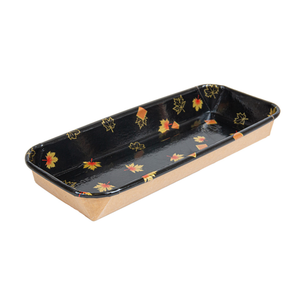 [268.85] Recipientes Para "Sushi" 20Pe + 280 +16Pe G/M2 22,1X9,1X2,4 Cm Negro Kraft (600 Unid.)