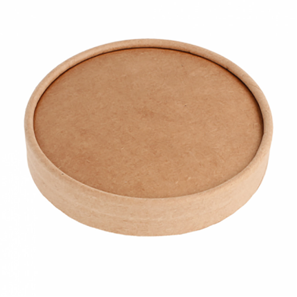 Tapas Tarrinas Helados 150 Ml 280 + 18 Pe G/M2 Ø8,5 Cm Marrón Cartoncillo (1000 Unid.)