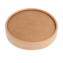 Tapas Tarrinas Helados 150 Ml 280 + 18 Pe G/M2 Ø8,5 Cm Marrón Cartoncillo (1000 Unid.)
