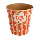 RECIPIENTES POPCORN 3900 ML 300 +20 PE G/M2 Ø 18,5/14,5x19,5 CM KRAFT (150 UNID.)