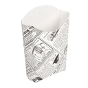 CAJETILLAS FRITAS JUMBO 'THEPACK TIMES' 165 G 230 G/M2 13,5x8,5x16 CM BLANCO CARTÓN ONDULADO NANO-MICRO (1200 UNID.)